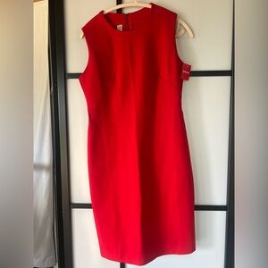 SPANX Vibrant Red Sleeveless Midi Dress